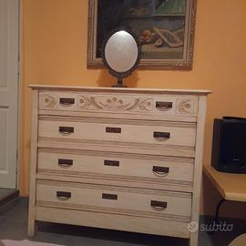 CASSETTIERA IN LEGNO VINTAGE RESTAURATA