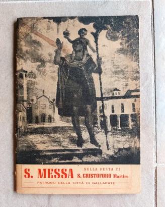 Libretto antico S. Messa San Cristoforo Martire Pa