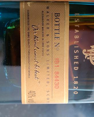 Johnny Walker Blue label 