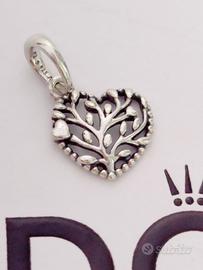 Pandora charm cuori in fiore 