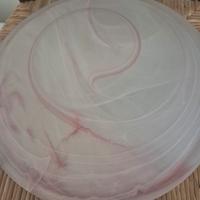 Plafoniera in vetro opalino