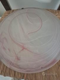 Plafoniera in vetro opalino