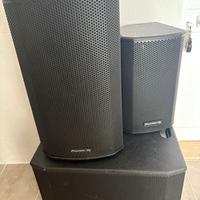 PIONEER DJ SET DI 2 CASSE + 2 SUB WOOFER  ATTIVE