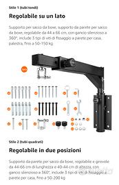 Staffa di aggancio per sacco da boxe