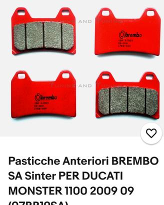 Coppia Pastiglie ant sint Ducati 07BB19SA