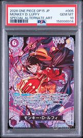 Luffy OP15-005 SP PSA10 Jap