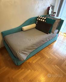 Letto singolo con letto estraibile + materasso