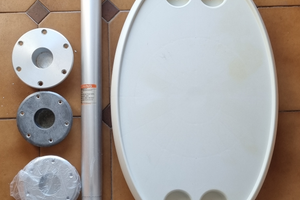 Tavolo Barca Ovale Osculati + Kit Piantana