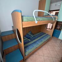 Letto castello contenitore