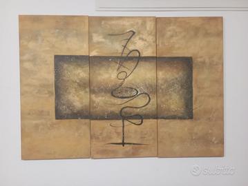 Quadro moderno -  trittico legno