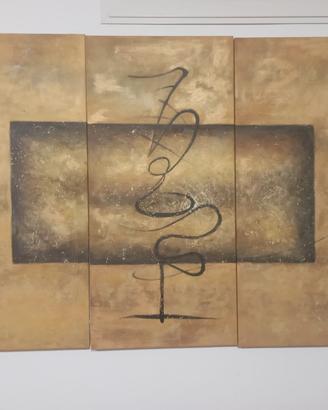 Quadro moderno -  trittico legno