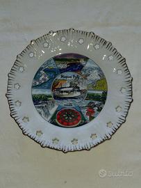 Piatto souvenir porcellana Niagara Falls Canada