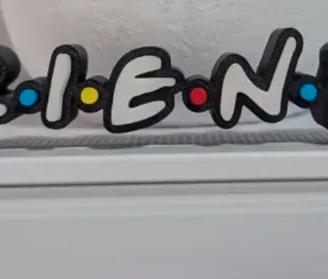 Logo Friends in Plastica 3D