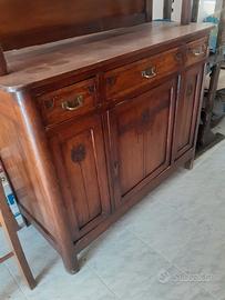 credenza vintage in legno massello 