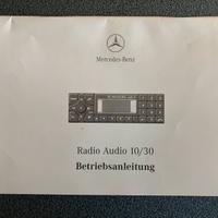 Libretto istruzioni autoradio Mercedes 10/30