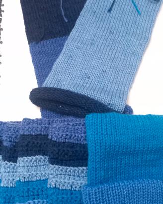 Set blu/azzurro invernale