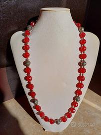 collana vintage in resina o vetro