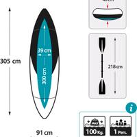 Kayak gonfiabile K1 INTEX EXCURSION PRO