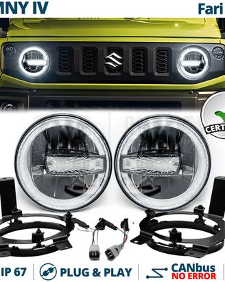 FARI LED Per SUZUKI JIMNY 4 Angel Eyes OMOLOGATI