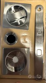 Kit maniglia scorrevole Colombo cromat + serratura