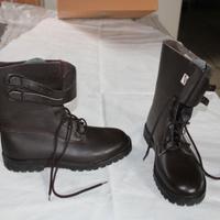 stivaletti da moto in cuoio