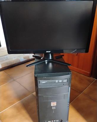 Desktop Asus + monitor Acer, funzionanti e pronti