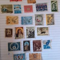 21 francobolli italiani usati