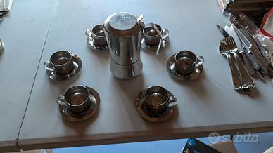 Set Caffè Vintage Inoxriv Moka Juanita +6 tazzine 