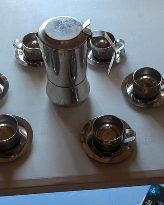 Set Caffè Vintage Inoxriv Moka Juanita +6 tazzine 