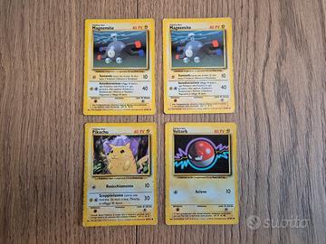 carte pokemon set base energia lampo