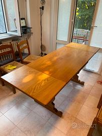 Tavolo Allungabile Legno Massello 120x70