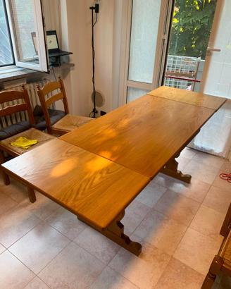 Tavolo Allungabile Legno Massello 120x70