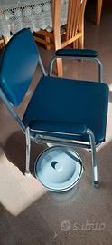 Sedia comoda wc per anziani o disabili