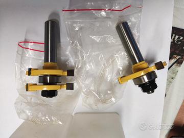 Set di punte per fresa a scanalatura