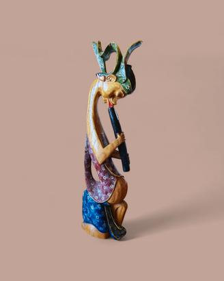 Statuina balinese musicista flautista – Scultura