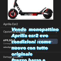 Aprilia esr2 evo condizioni buone