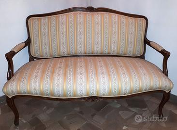 Divano e due poltrone in stile Luigi XV