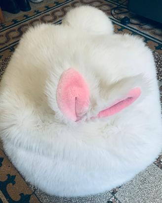 Pouf peluche coniglio IKEA