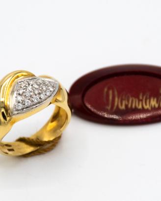 ANELLO DAMIANI IN ORO 18KT E DIAMANTI CAS.31