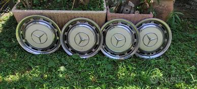 Set 4 Copricerchi Originali Mercedes-Benz Vintage