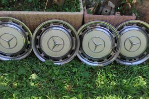 Set 4 Copricerchi Originali Mercedes-Benz Vintage
