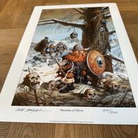 Stampa firmata Numerata-D&D Drizzt- Clyde Caldwell