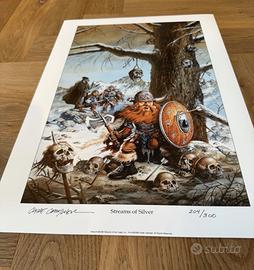 Stampa firmata Numerata-D&D Drizzt- Clyde Caldwell