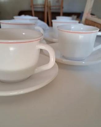 set servizio di 5 tazze da thè Arcopal France