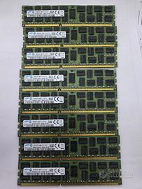 8x Moduli RAM Samsung 16GB DDR3 ECC Server