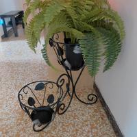 porta vaso  in ferro battuto 