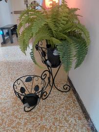 porta vaso  in ferro battuto 