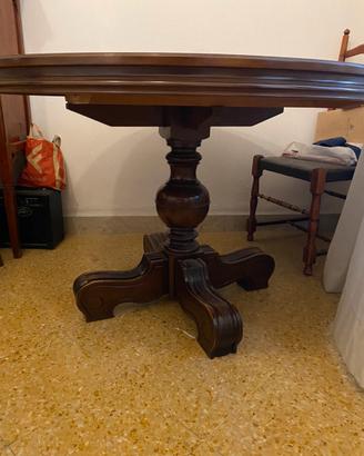 Tavolo vintage  tondo anni 50 allungabile