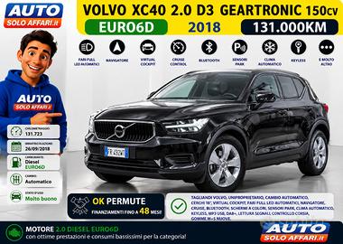 Volvo XC40 2.0 D3 GEARTRONIC EU6D 131.000KM TAGLIA