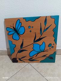 dipinto su tavola di legno 